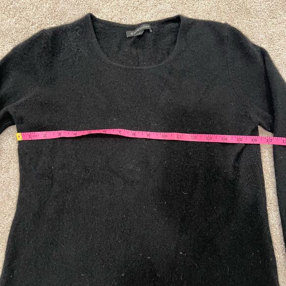 41 Hawthorne Womens 100% Cashmere Crewneck Sweater in Black Size M - Picture 8 of 8